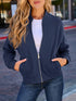 Oversize Reißverschlussjacke Damen | Lässige Schicht für Alltag & Stil